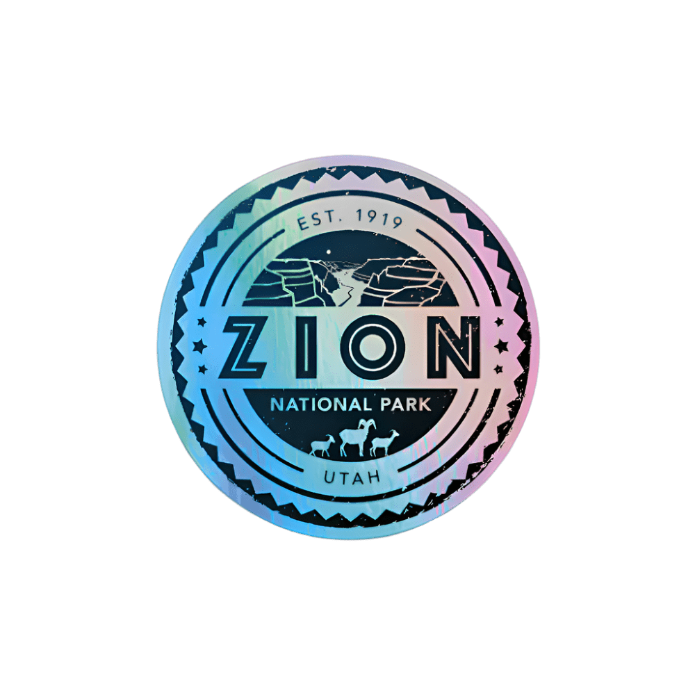 Sticker - Zion Holographic - Zion Natl Park Forever Project