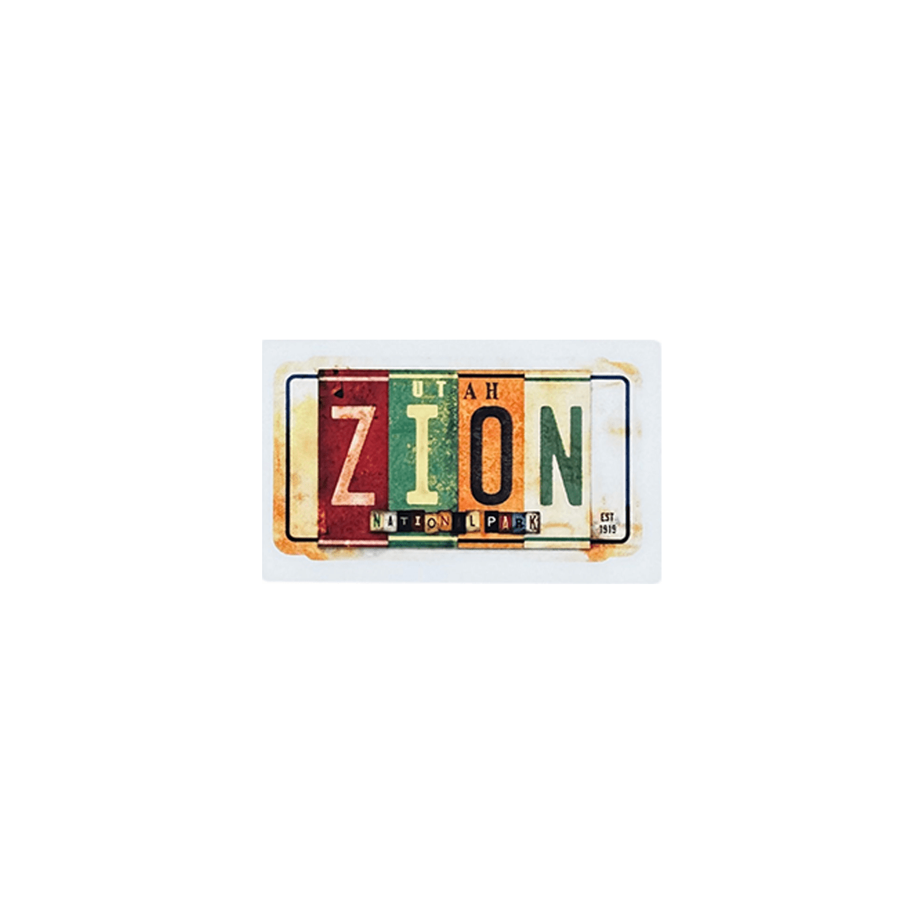 Sticker - Zion License - 77989-DCSMS - Zion Natl Park Forever Project