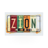 Impact Photographics Zion License sticker featuring bold design and vibrant colors, ideal for personalizing vehicles or gear.
