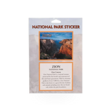 Impact Photographics Zion Overlook Passport sticker featuring scenic Zion National Park overlook design on durable adhesive label.