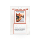 Impact Photographics Zion RR Passport sticker featuring bold red and black design with railroad imagery and text.