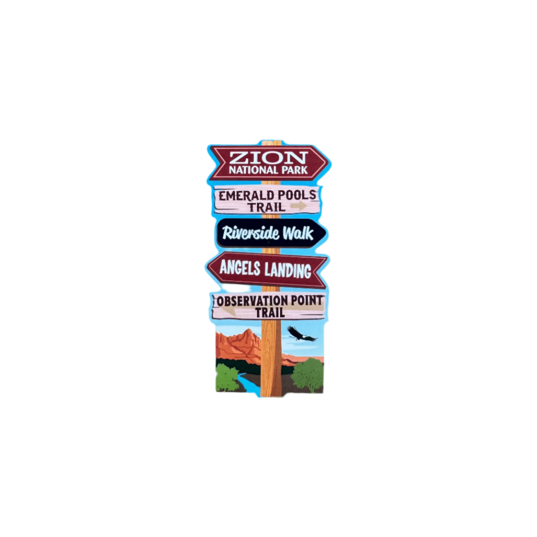 Sticker - Zion Trail Sign - 86157-DCSM - Zion Natl Park Forever Project