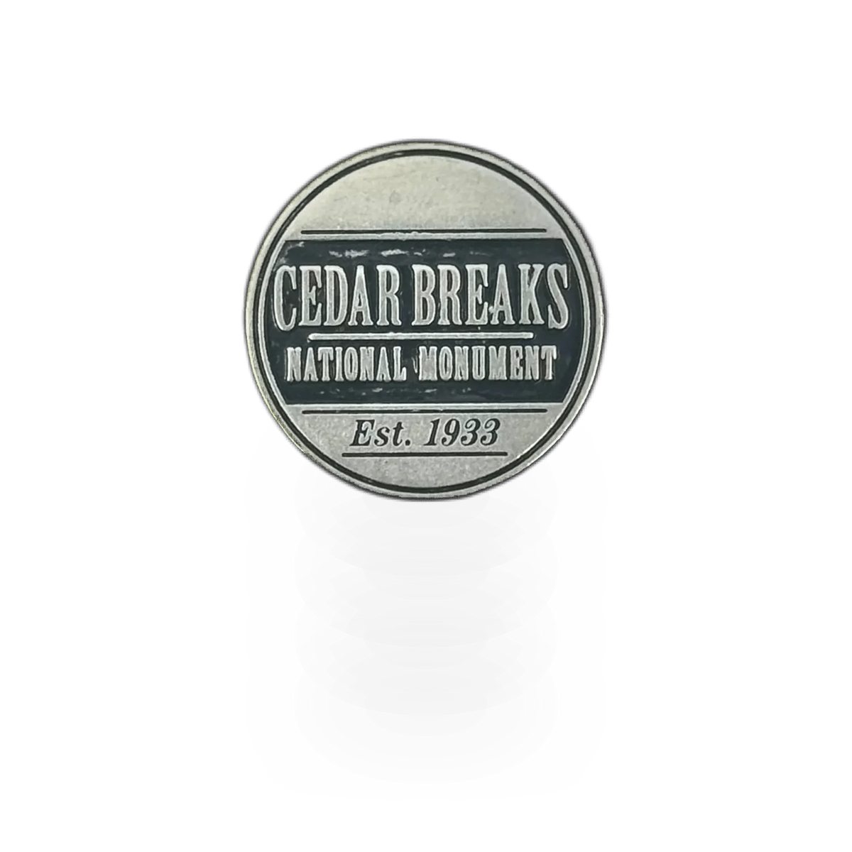 Impact Photographics Cedar Breaks themed token, featuring detailed design of the Cedar Breaks landscape.