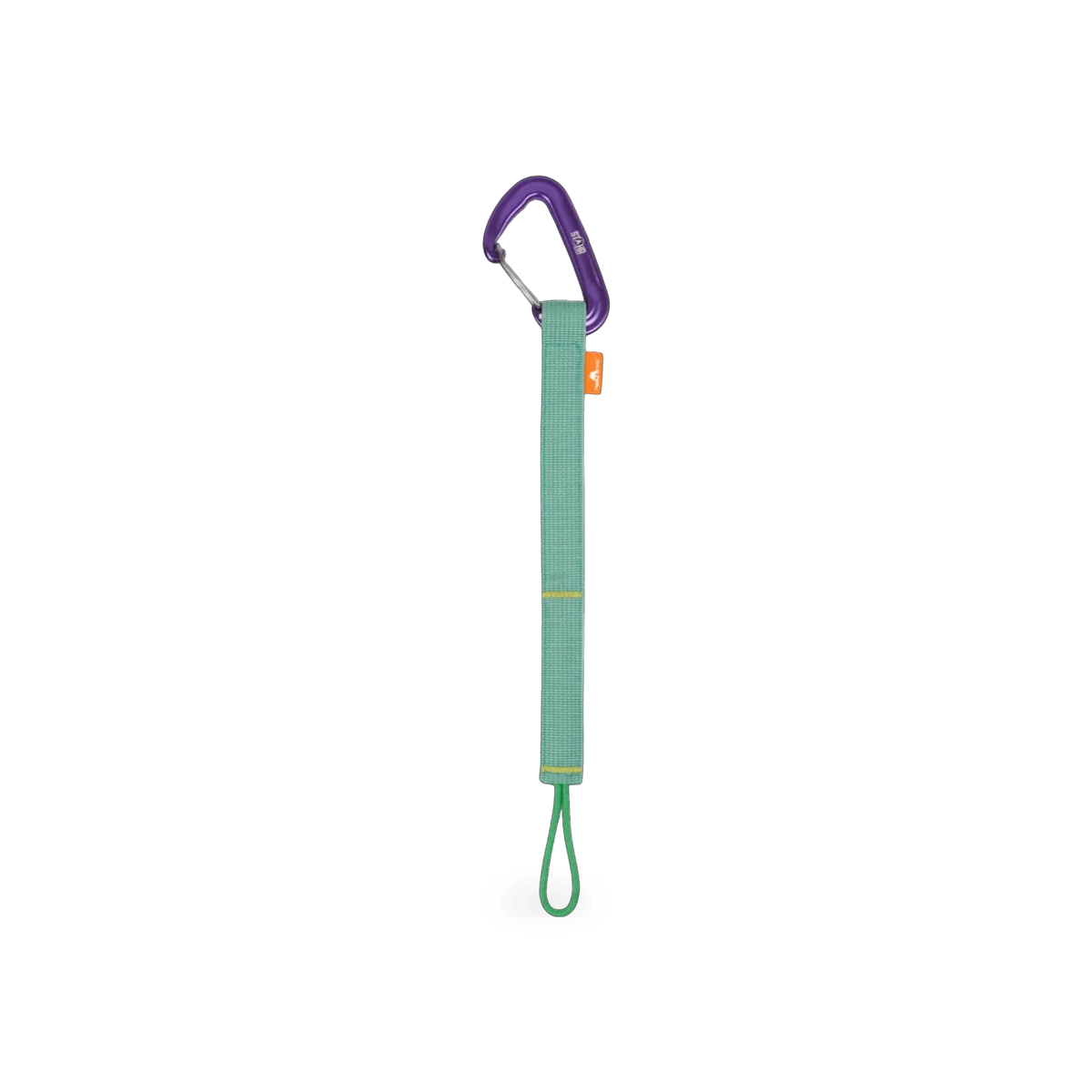 Trail Tether Clip by Stahr Outfitters in mint, a safety tool designed for secure attachment during outdoor activities.