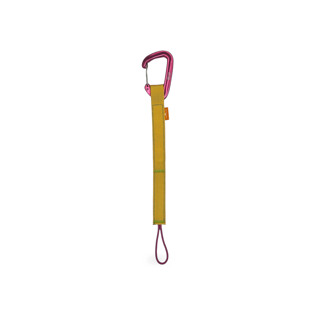 Yellow Trail Tether Clip safety tool from Stahr Outfitters, designed for secure attachment and outdoor safety.