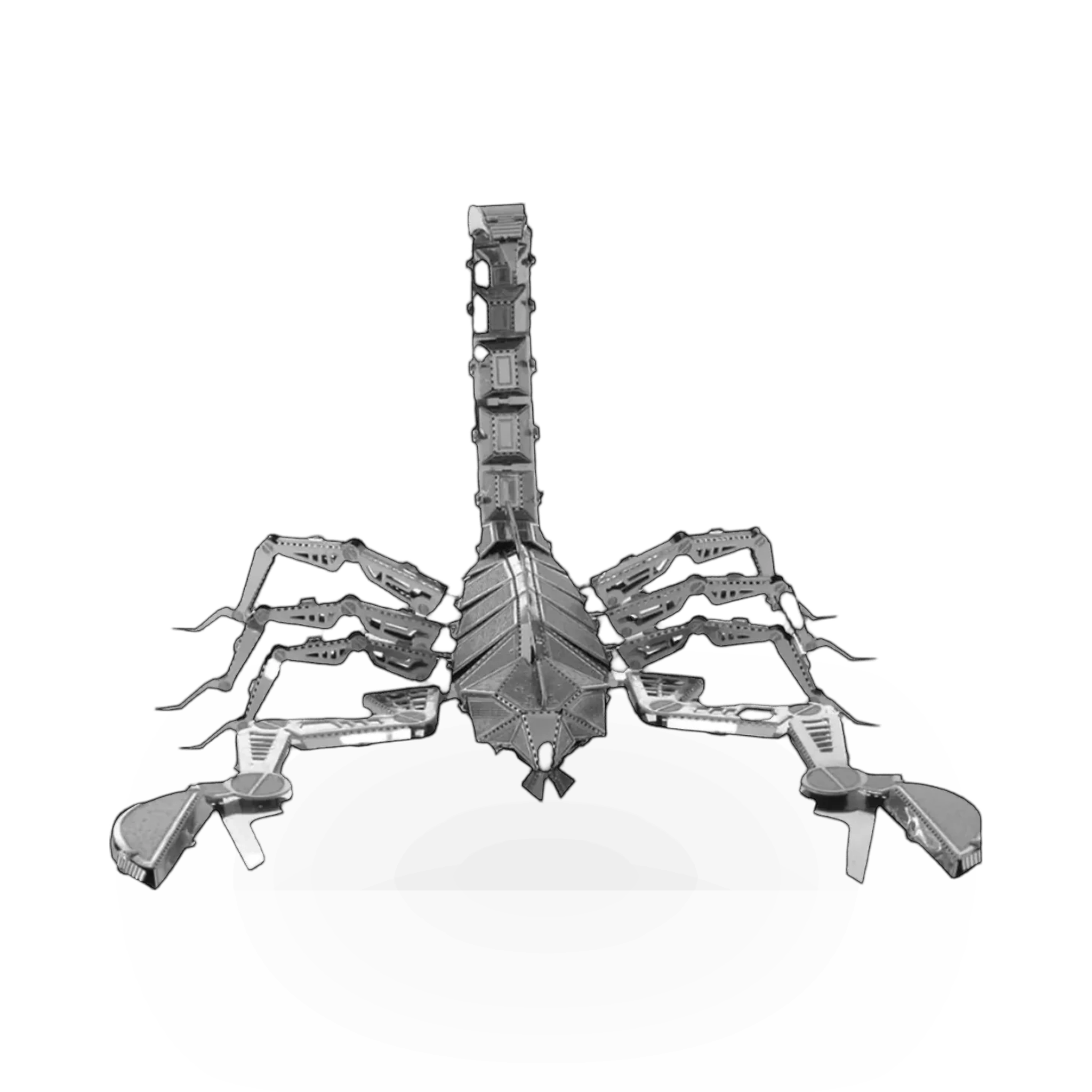 Metal Earth Scorpion toy model by Fascinations, detailed metal craft of a scorpion with intricate design and realistic features.