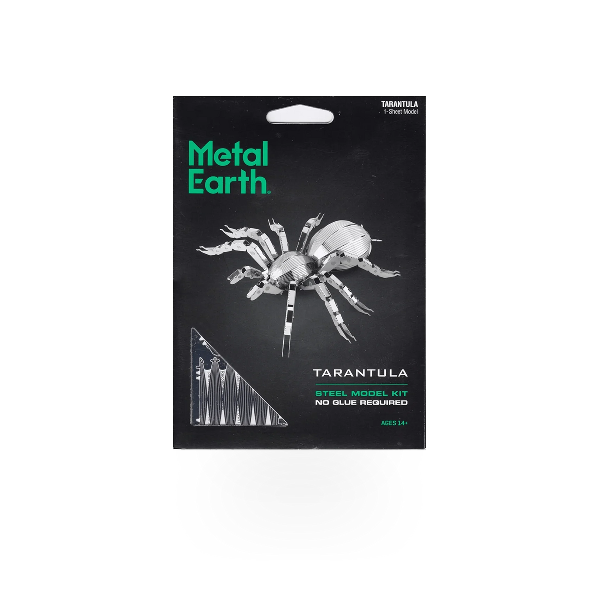 Fascinations Metal Earth Tarantula toy model, intricately detailed metal craft kit for hobbyists and collectors.