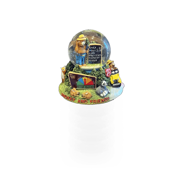 Impact Photographics Smokey Resin Snow Globe toy, 60mm size, featuring a detailed snow scene inside a smoky resin globe.