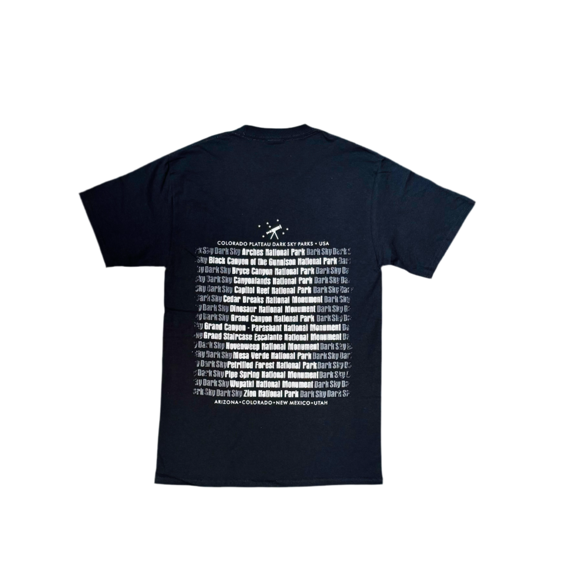 Tshirt - Zion Night Sky BLK - Zion Natl Park Forever Project