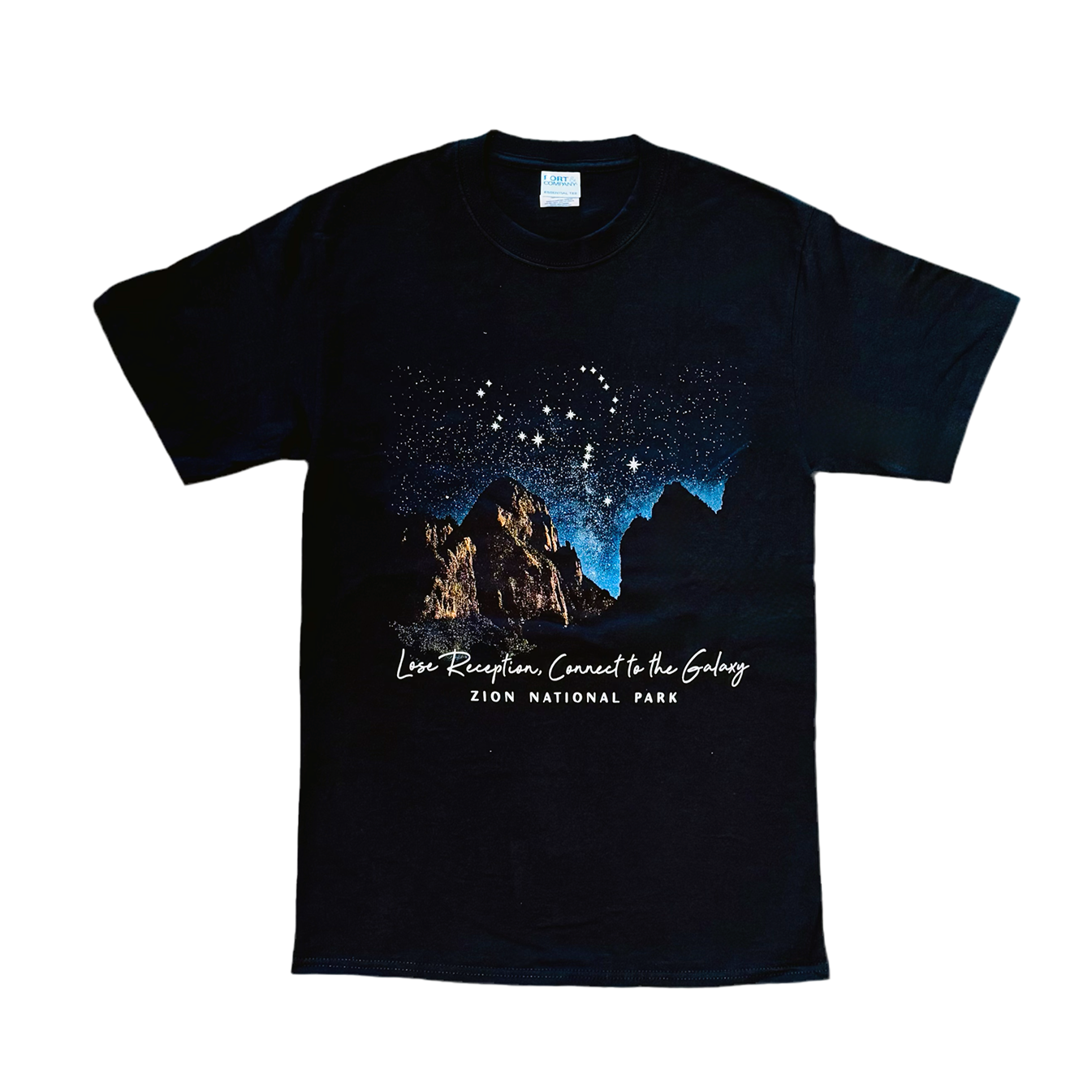 Tshirt - Zion Night Sky BLK - Zion Natl Park Forever Project