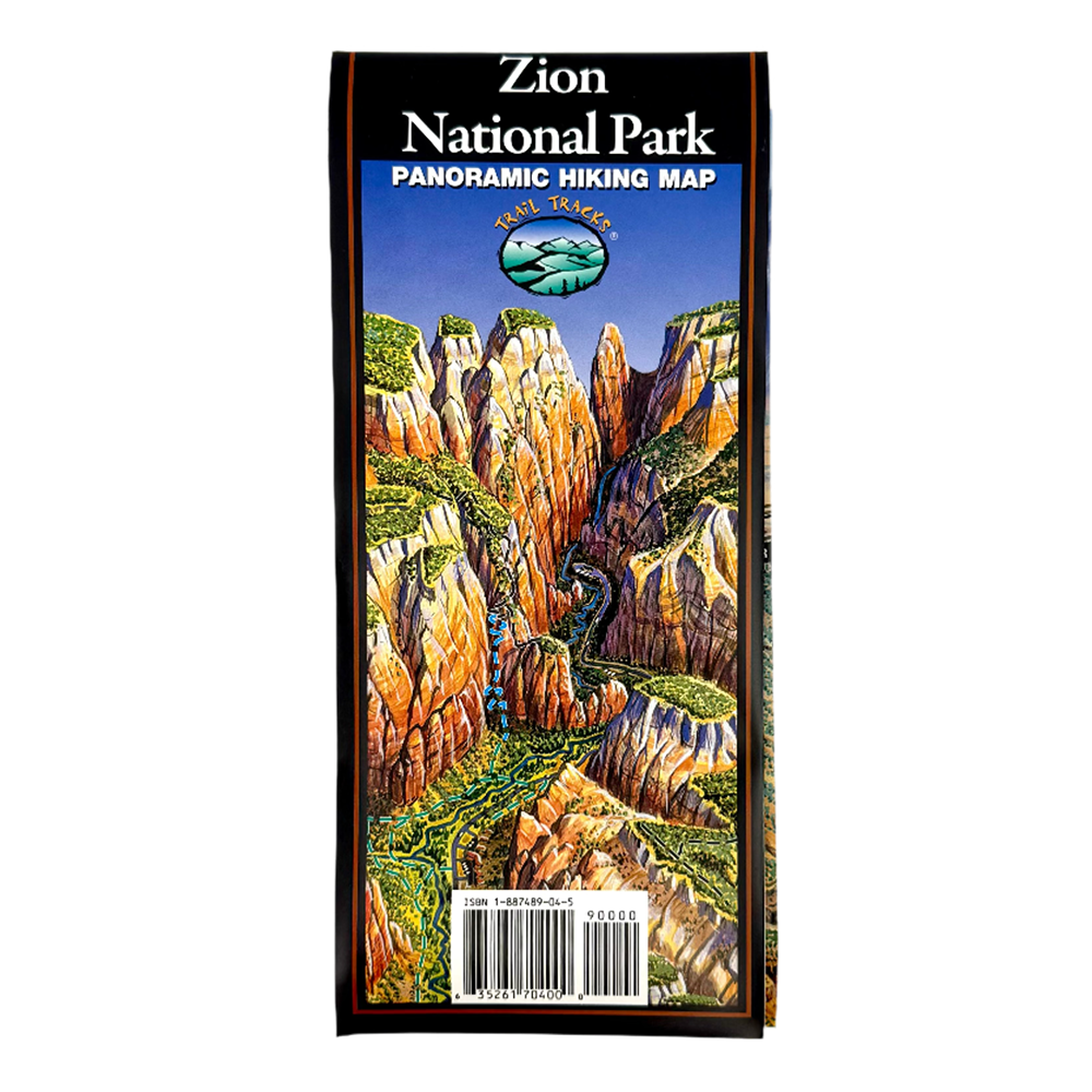 Map - Zion Pano Trail Tracks - Zion Natl Park Forever Project