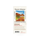 Travel Stamp Zion - Kolob from Travel Stamps, featuring a detailed map design of Zion National Park's Kolob region.