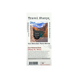 Travel Stamp Zion NP16 by Travel Stamps, featuring colorful Zion National Park design on a clear rubber stamp.