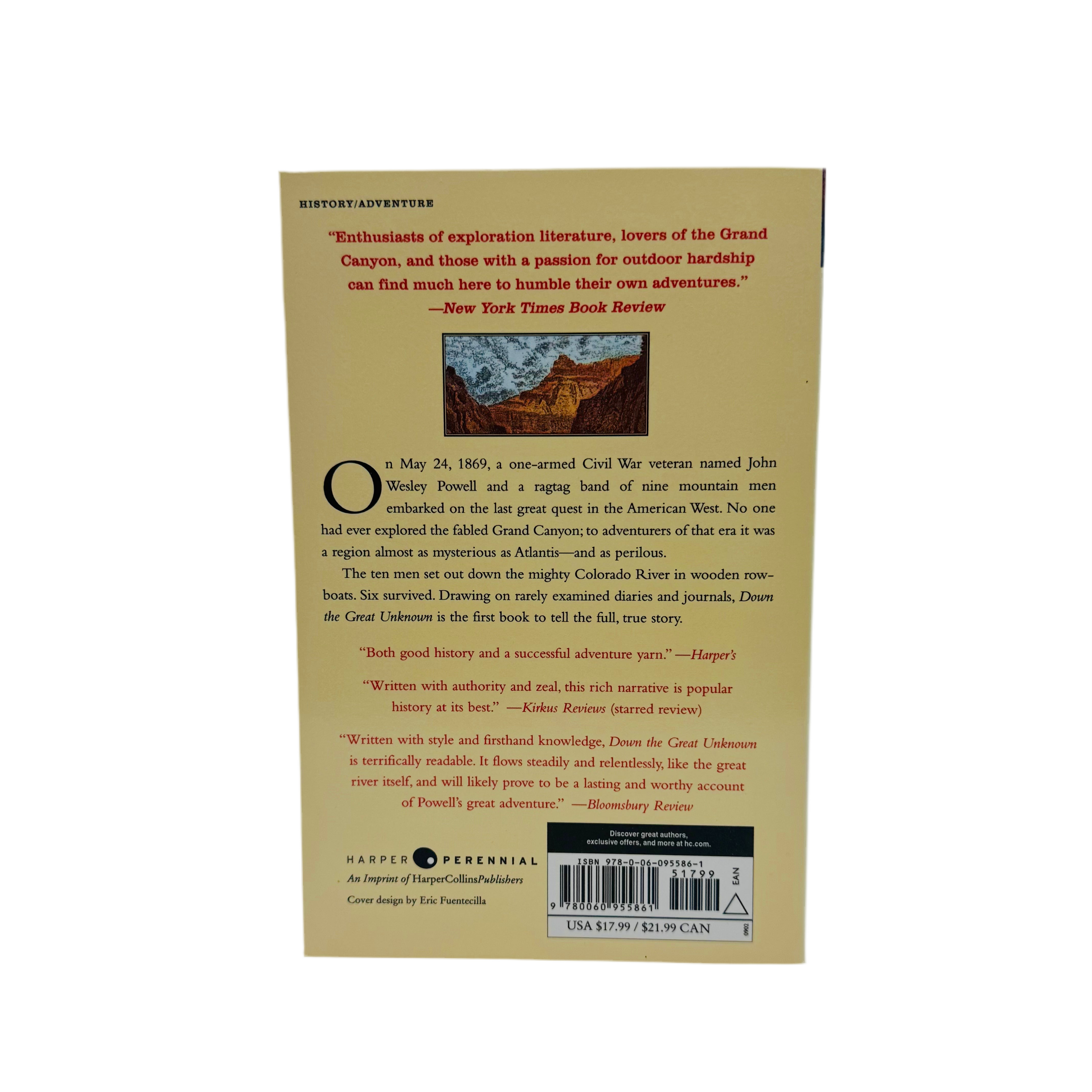 Book - Down The Great Unknown - Zion Natl Park Forever Project