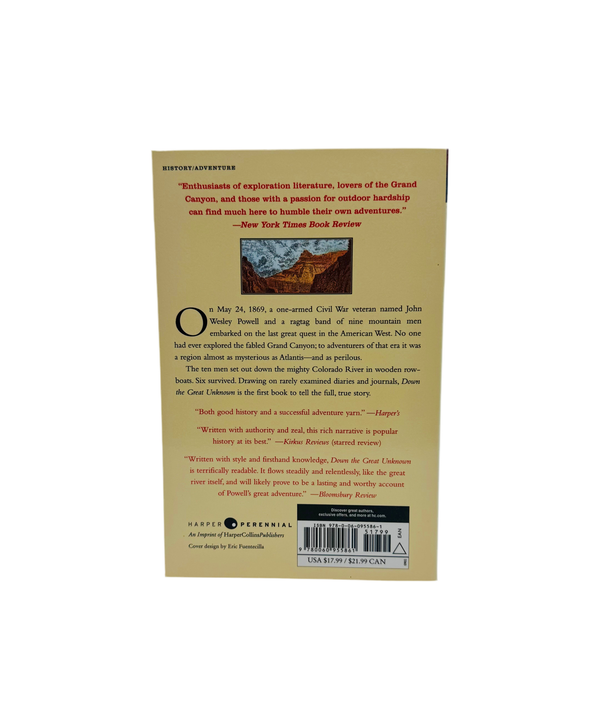 Book - Down The Great Unknown - Zion Natl Park Forever Project