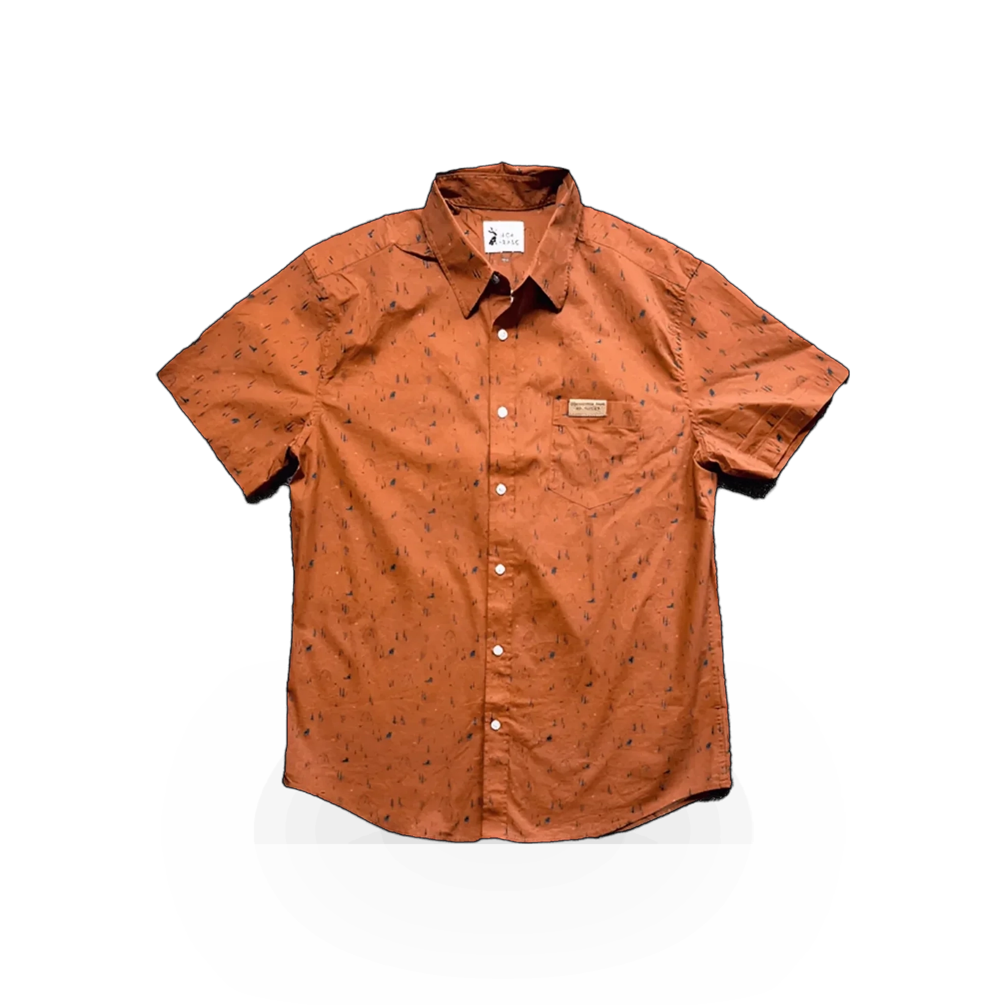 Brown CAMP THEME T-shirt by JACK & SAGE featuring a casual fit and graphic design, ideal for outdoor enthusiasts.