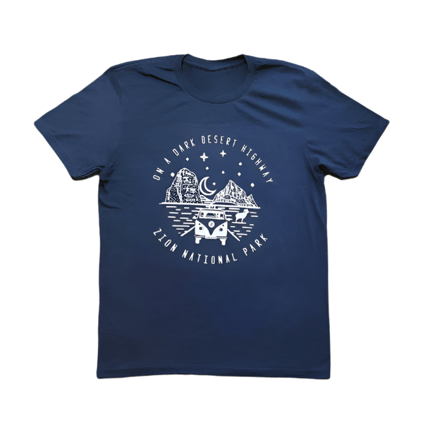 Tshirt - Dark Desert Hwy - Zion Natl Park Forever Project