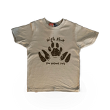 Youth T-shirt featuring a High Five from Zion theme by American Backcountry, showcasing vibrant design and comfortable fabric.