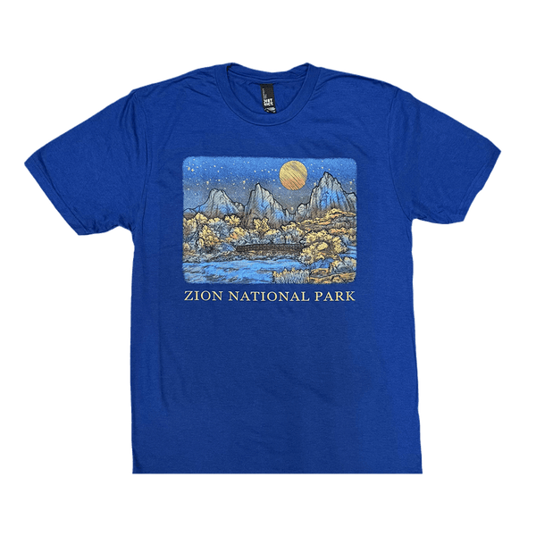 Tshirt - Night Sky Color Zion - Zion Natl Park Forever Project