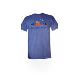 White T-shirt featuring Snoopy under the stars design from the Under the Stars Zion theme by Huge Brands.