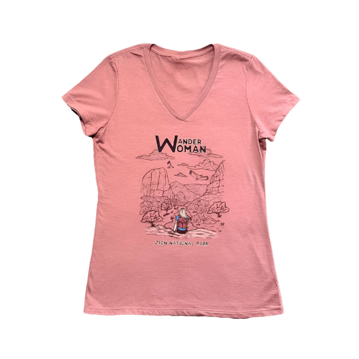 Tshirt - Wander Woman Zion - Zion Natl Park Forever Project