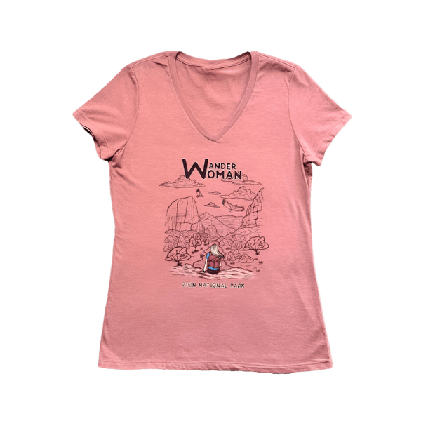 Tshirt - Wander Woman Zion - Zion Natl Park Forever Project
