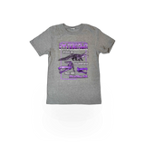 Black Concept 360 Yth Phytosaur themed T-shirt with a detailed dinosaur graphic on the front.