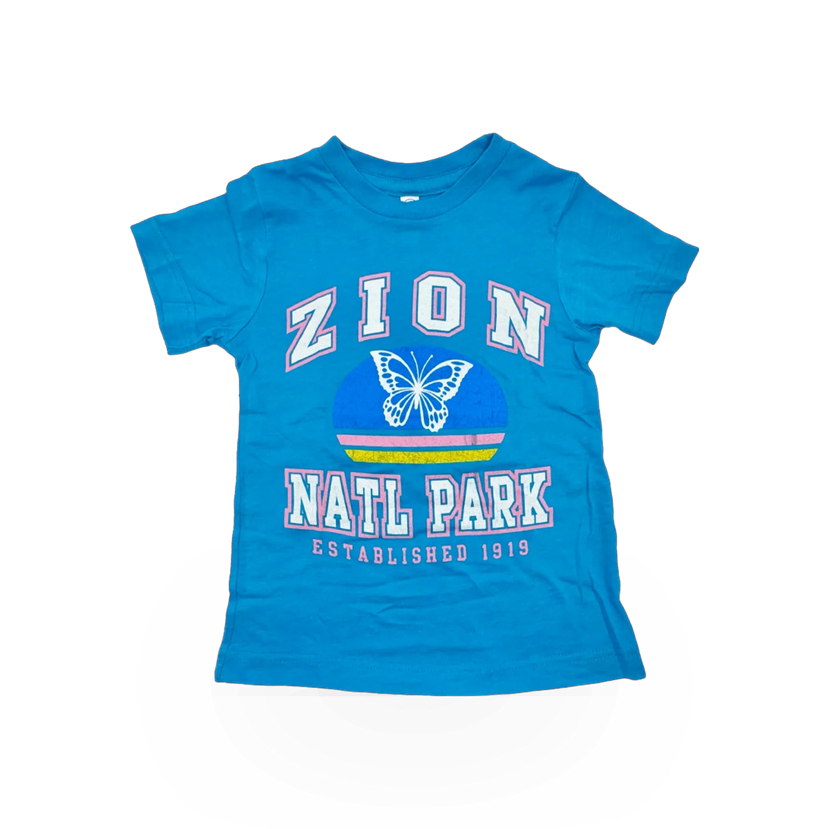 RMR Designs vintage athletic T-shirt featuring a butterfly theme with retro-inspired graphic on soft fabric.