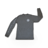 McGovern Maps Zion GPS long-sleeve T-shirt featuring a detailed map design on a comfortable casual shirt.