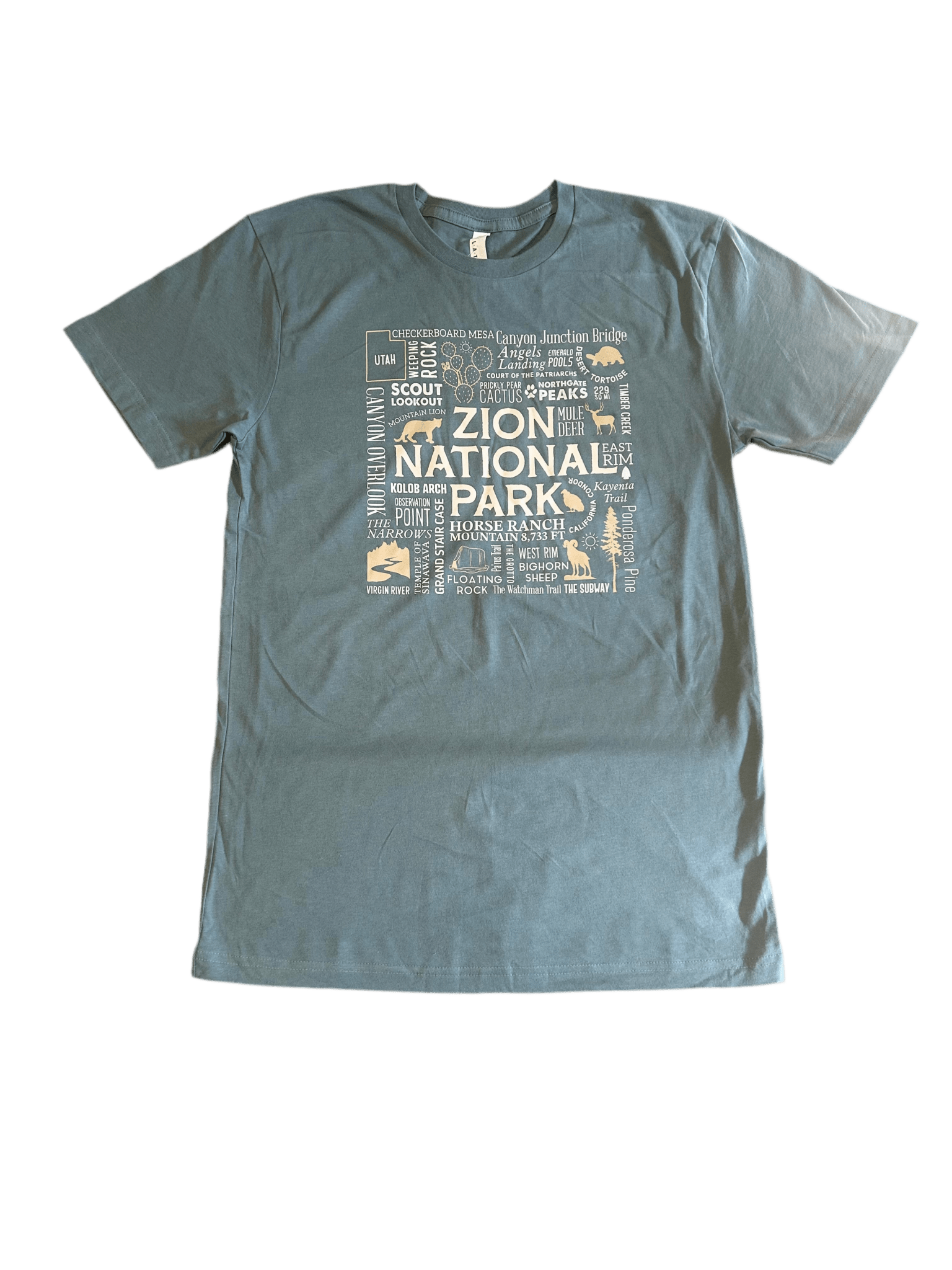 Tshirt - Zion Landmark Collage - Zion Natl Park Forever Project