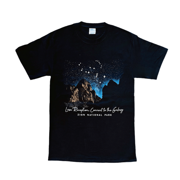 Tshirt - Zion Night Sky BLK - Zion Natl Park Forever Project