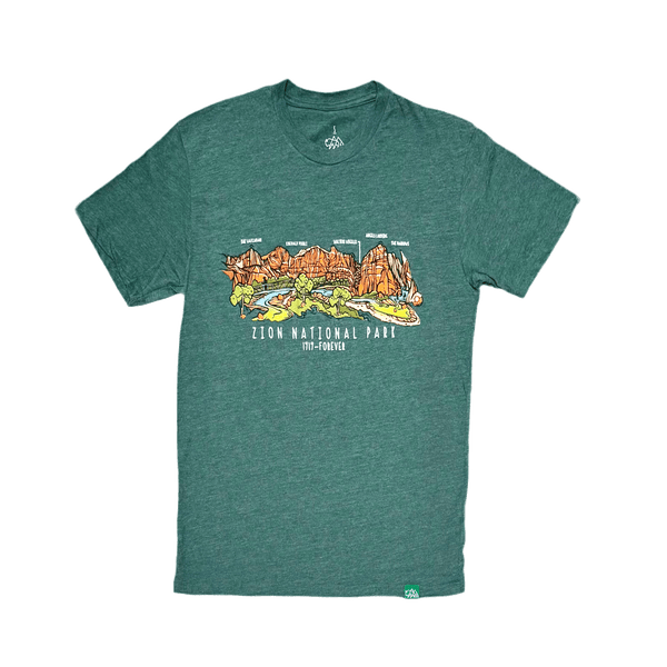 Tshirt - Zion Panoramic - Zion Natl Park Forever Project