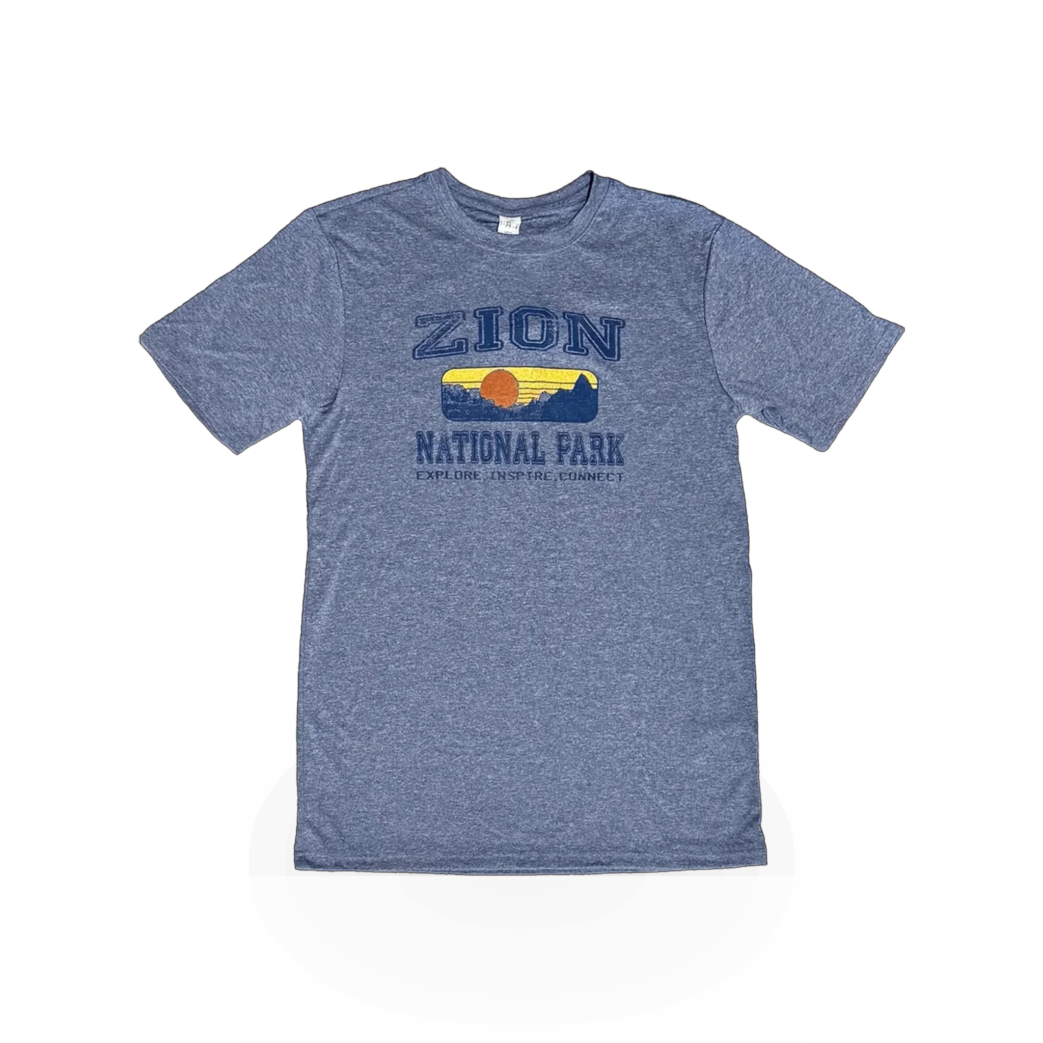 Navy Zion Tech T-shirt by TR McTaggart featuring a casual fit and graphic design on the front.