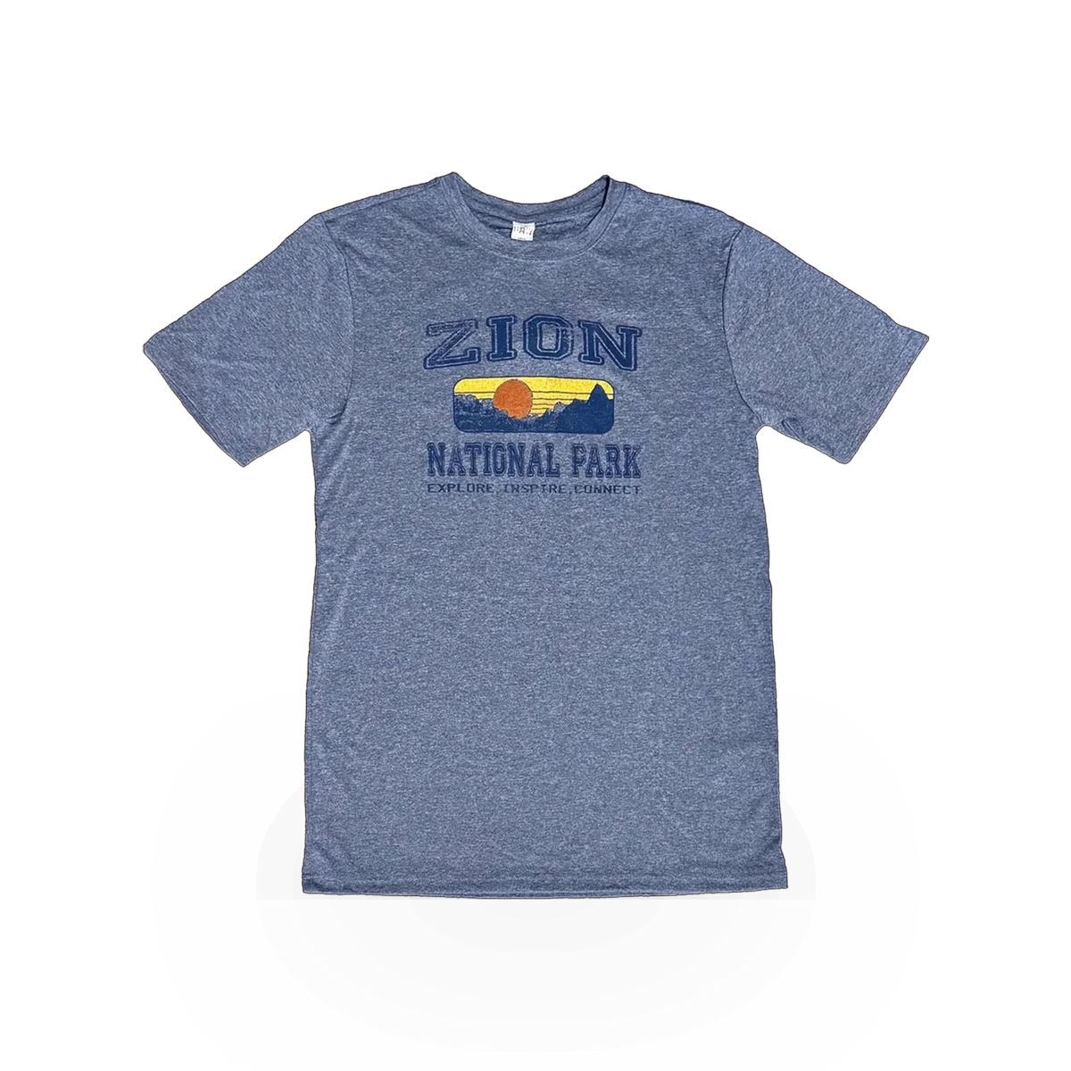 Navy Zion Tech T-shirt by TR McTaggart featuring a casual fit and graphic design on the front.