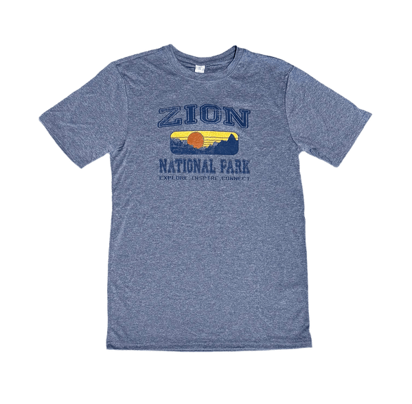 Tshirt - Zion Tech Navy - Zion Natl Park Forever Project