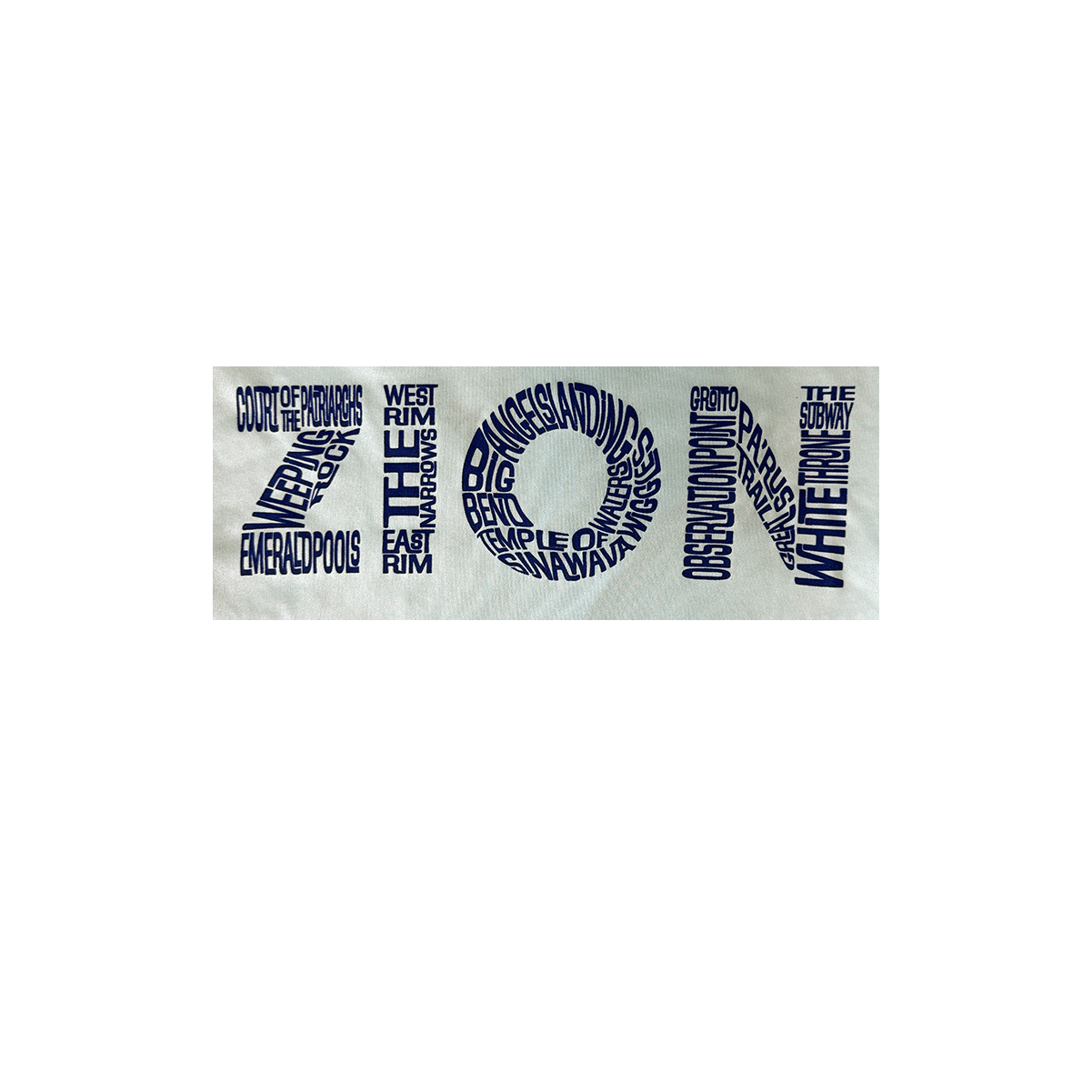 Tshirt - Zion Word LS Sunshirt - Zion Natl Park Forever Project