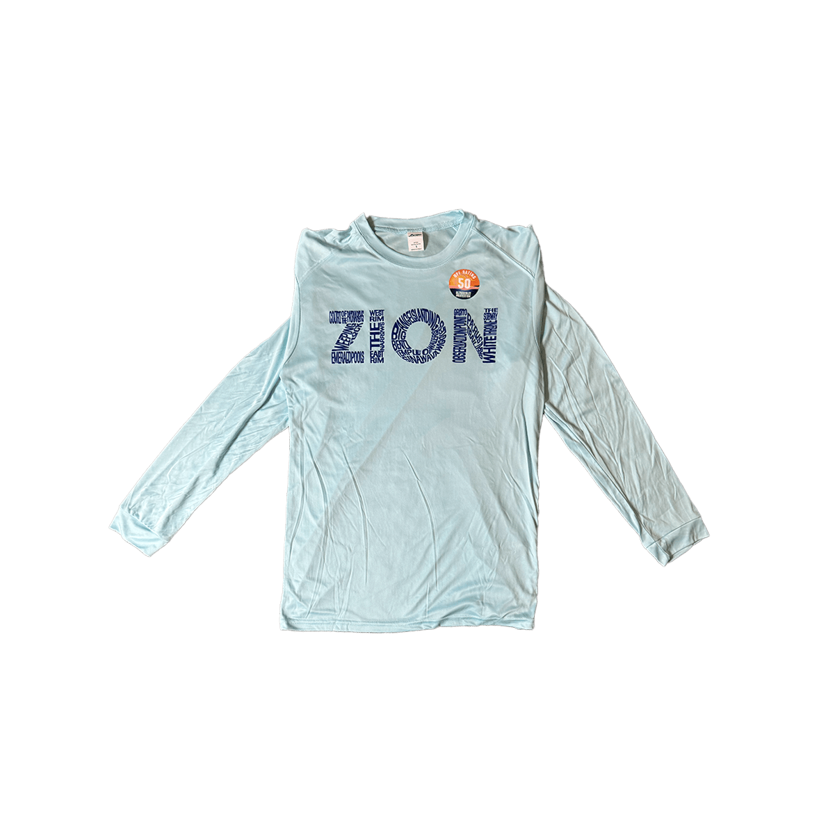 Tshirt - Zion Word LS Sunshirt - Zion Natl Park Forever Project