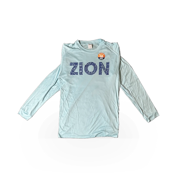 Concept 360 Zion Word LS Sunshirt T-shirt with long sleeves and graphic design, suitable for sun protection and casual wear.