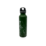 McGovern Maps water bottle featuring a detailed Kolob Map design, ideal for outdoor enthusiasts and travelers.