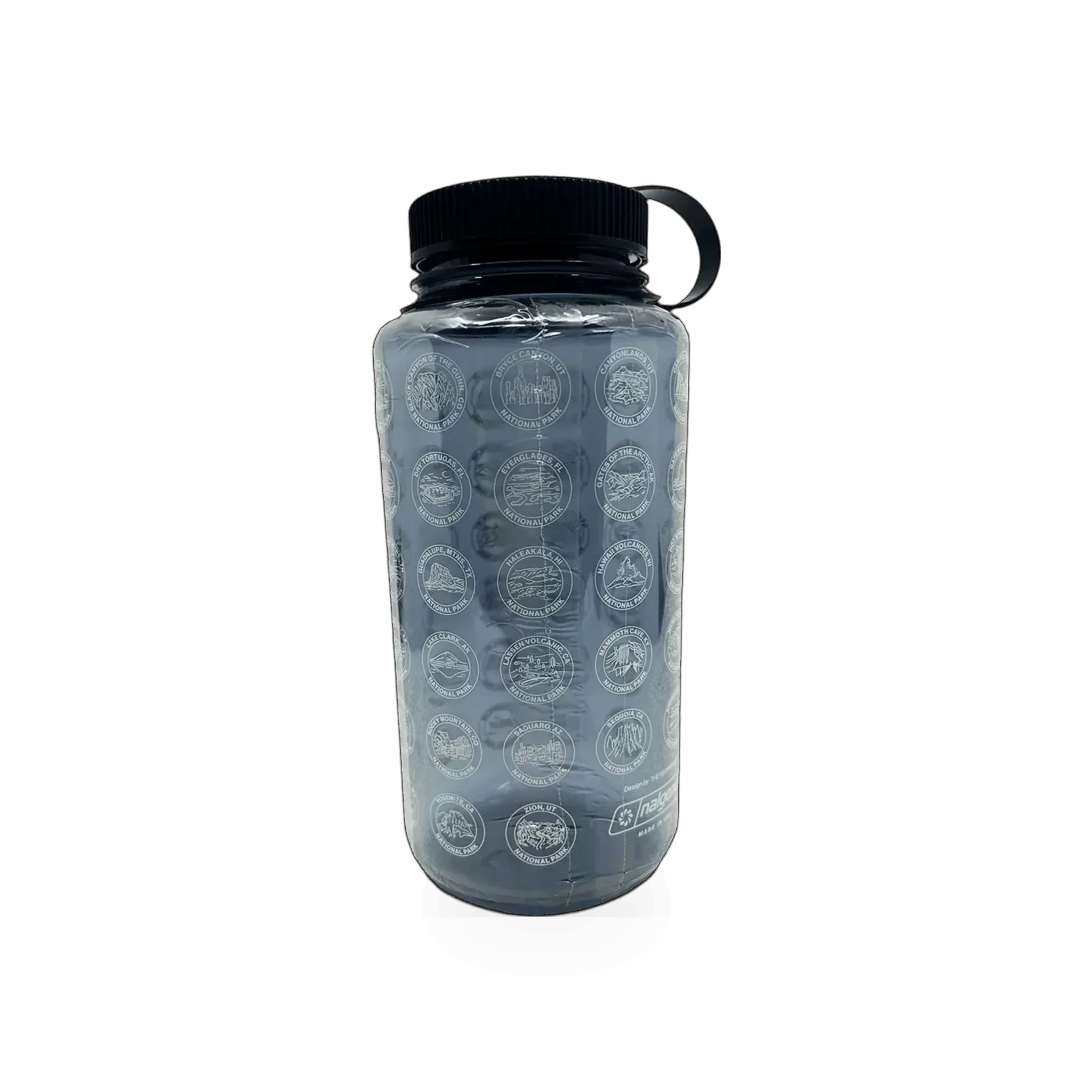 Safety water bottle by The Geoproject/Fox Ventures featuring a Naglene Natl Parks design, made for durable hydration.