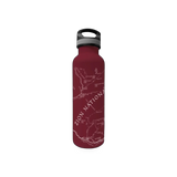 McGovern Maps Zion Map water bottle featuring detailed Zion National Park map design in durable plastic.