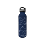 McGovern Maps Zion Map theme water bottle with detailed Zion National Park trail and landscape design in vibrant colors.