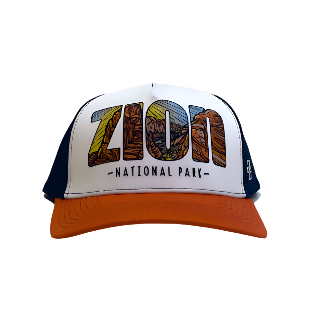 Hat - Custom Zion Word - D - Zion Natl Park Forever Project