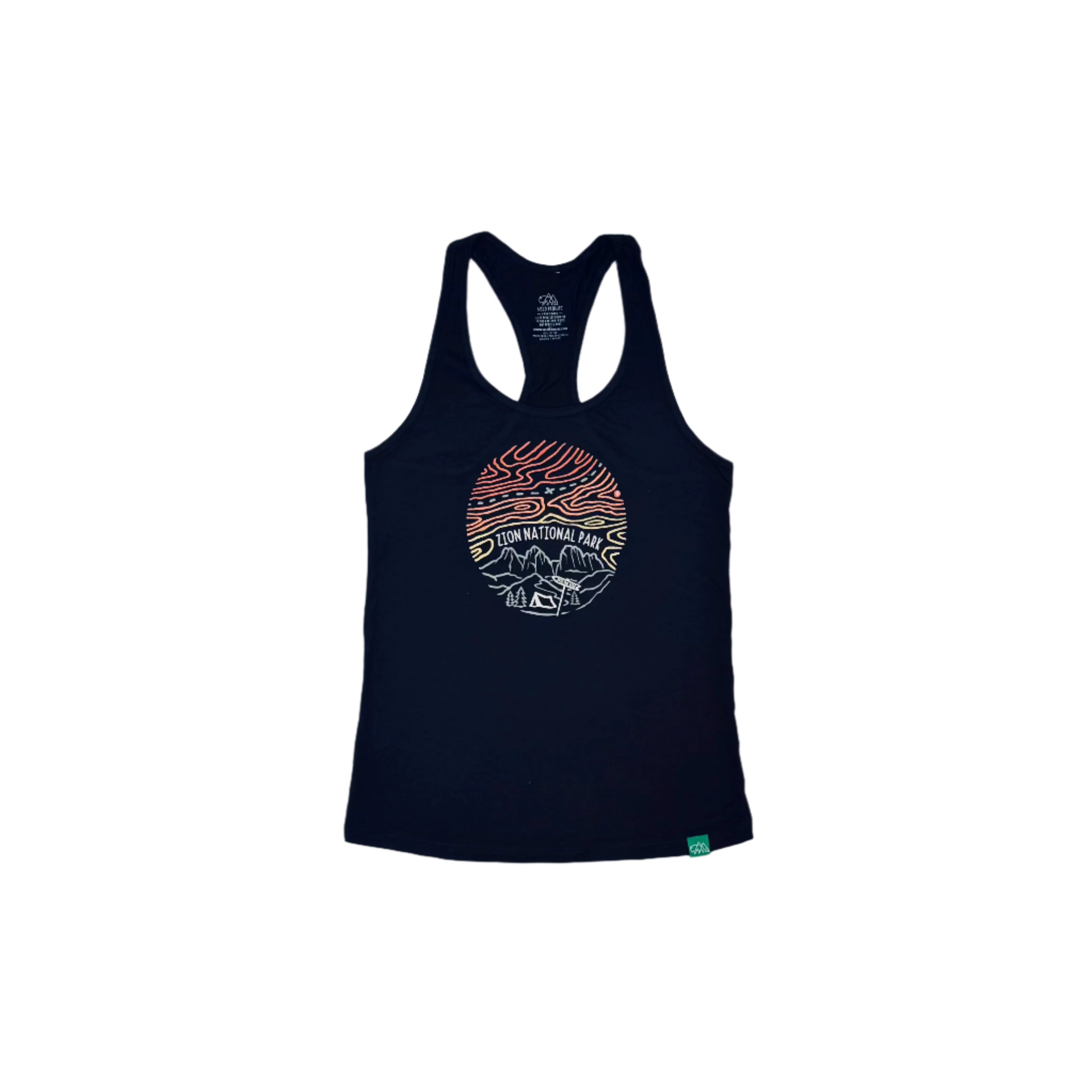 Sleeveless - Shirt Into Wild Black - Zion Natl Park Forever Project