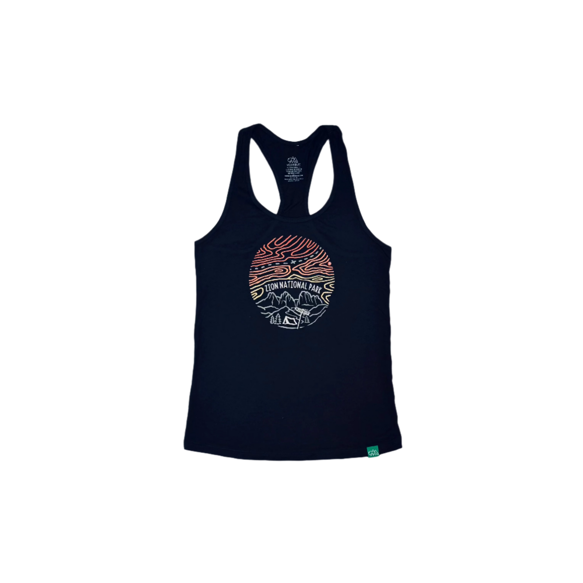 Sleeveless - Shirt Into Wild Black - Zion Natl Park Forever Project