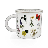 16 oz. Wildflowers of the USA themed mug by McGovern Maps featuring colorful wildflower illustrations on ceramic.