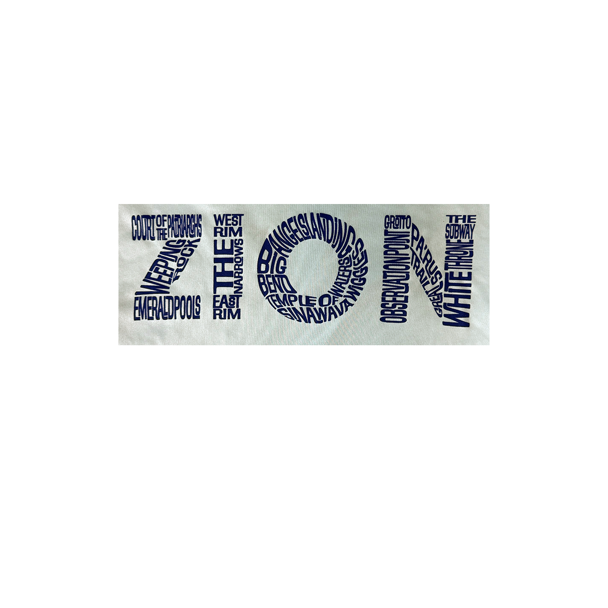 Tshirt - Zion Word LS Sunshirt - Zion Natl Park Forever Project